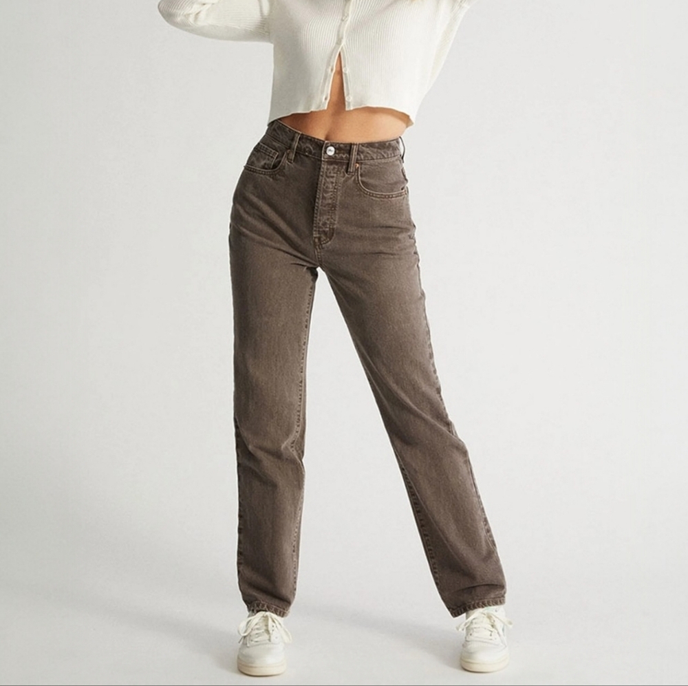 Pac Sun Eco Brown Dad Jeans Womens Size 25